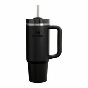 Fekete rozsdamentes acél termosz szívószállal 890 ml Quencher H2.O FlowState™ Tumbler Black 2.0 – Stanley kép