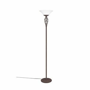 Sötétbarna állólámpa üveg búrával (magasság 180 cm) Rustica – Trio kép