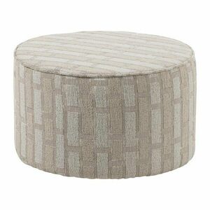 Bézs zsenília puff Sarli – WOOOD kép