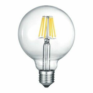Meleg fehér LED-szálas izzó E27, 7 W Globe – Trio kép