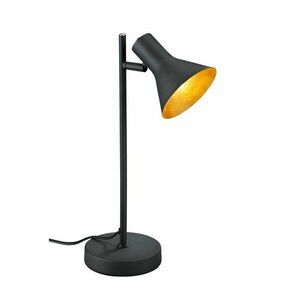 Fekete fém asztali lámpa fém búrával (magasság 39 cm) Nina – Reality kép