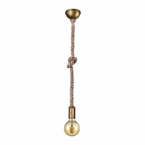 Sárgaréz színű függőlámpa ø 12 cm Rope – Trio kép