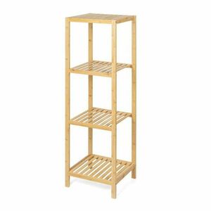 Natúr színű bambusz fürdőszobai polcos állvány 37x110 cm Skaren – Bonami Essentials kép