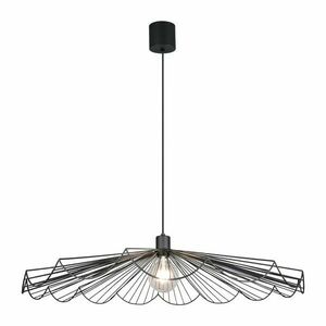 Fekete fém függőlámpa fém búrával ø 80 cm Margarita – Reality kép