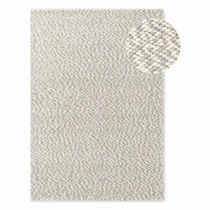 Világosszürke-krémszínű kézi szövésű gyapjú szőnyeg 160x230 cm Lyon Beans – Elle Decoration kép