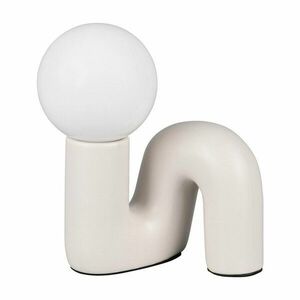 Elefántcsont színű kerámia asztali lámpa (magasság 21, 5 cm) Quinn – Reality kép