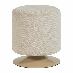 Bézs buklé puff Islen – WOOOD kép