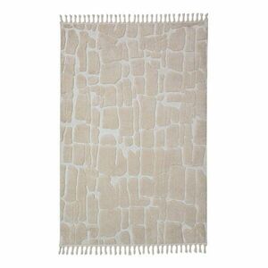 Krémszínű szőnyeg 133x190 cm Esra Cobbled – Flair Rugs kép