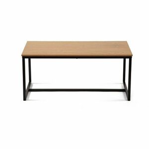 Natúr színű dohányzóasztal tölgyfa dekorral 47x90 cm Norden – Bonami Essentials kép