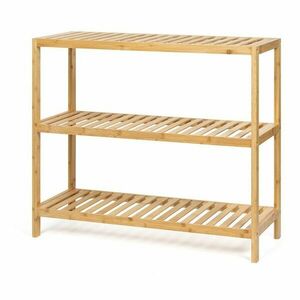 Natúr színű bambusz fürdőszobai polcos állvány 69x60 cm Skaren – Bonami Essentials kép