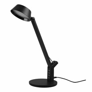 Matt fekete LED dimmelhető asztali lámpa (magasság 40 cm) Ava – Trio kép