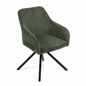 Zöld kárpitozott étkezőfotel Lunio – Bonami Essentials kép