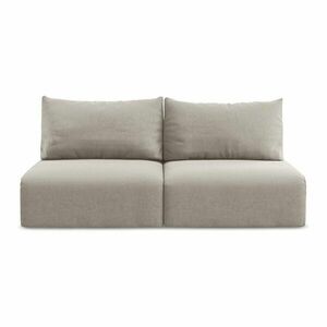 Szürkésbarna bársony kinyitható-tárolóhelyes kanapé 216 cm Kalena – Makamii kép