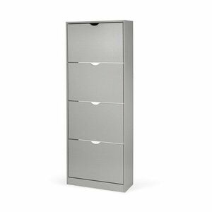Szürke billenő ajtós cipőtartó 60x157x24 cm Stelo – Bonami Essentials kép