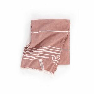 Terrakotta színű pamut takaró 150x200 cm Solene – Tiseco Home Studio kép