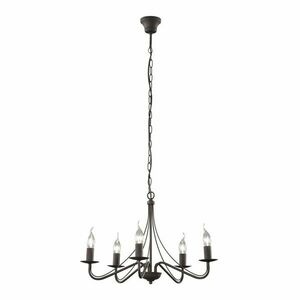 Bronzszínű fém függőlámpa ø 55 cm Country – Reality kép