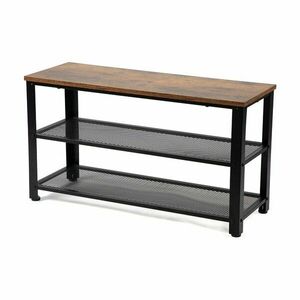 Fekete acél cipőtartó 80x45x30 cm Arne – Bonami Essentials kép
