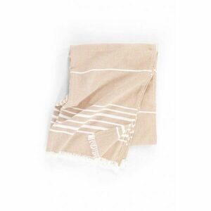 Bézs pamut takaró 150x200 cm Solene – Tiseco Home Studio kép