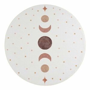 Krémszínű mosható gyerek szőnyeg ø120 cm Coco 1136 – Ayyildiz Carpets kép