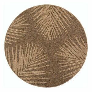 Barna kerek kültéri-beltéri szőnyeg ø 120 cm Timber 1403 – Ayyildiz Carpets kép