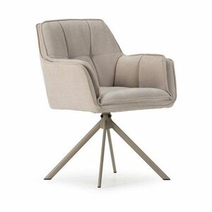 Bézs kárpitozott étkezőfotel szett 2 db-os Keiko – Marckeric kép