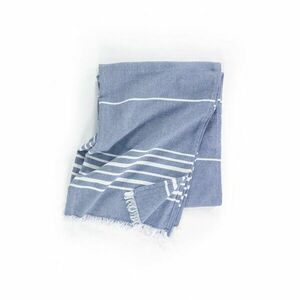 Kék pamut takaró 150x200 cm Solene – Tiseco Home Studio kép