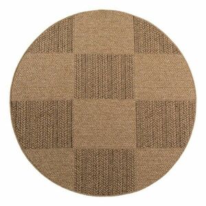 Barna kerek kültéri-beltéri szőnyeg ø 80 cm Timber 1405 – Ayyildiz Carpets kép