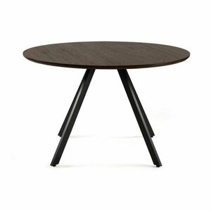 Kerek étkezőasztal diófa dekorral ø 120 cm Rivo – Bonami Essentials kép