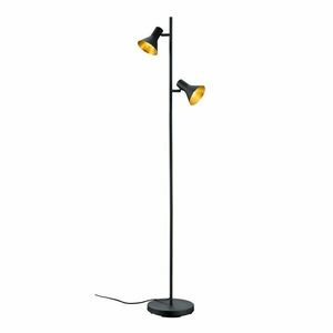 Fekete állólámpa fém búrával (magasság 144 cm) Nina – Reality kép