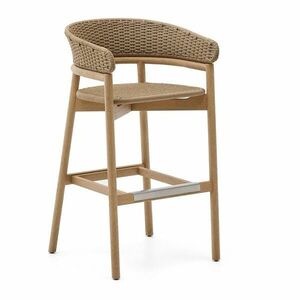 Natúr színű tömörfa kerti bárszék Arinella – Kave Home kép