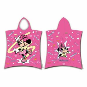 Rózsaszín pamut gyerek fürdőponcsó 3-8 év Minnie "Sparkle" – Jerry Fabrics kép