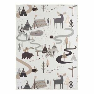 Krémszínű mosható gyerek szőnyeg 140x200 cm Coco 1135 – Ayyildiz Carpets kép