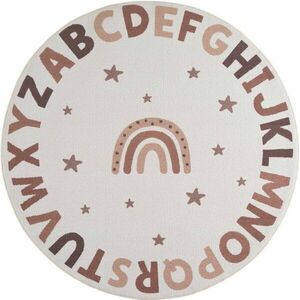 Krémszínű mosható gyerek szőnyeg ø120 cm Coco 1133 – Ayyildiz Carpets kép