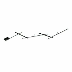 Matt fekete LED dimmelhető mennyezeti lámpa 50x245 cm Indira – Trio kép