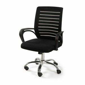 Fekete kárpitozott irodai szék Evon – Bonami Essentials kép