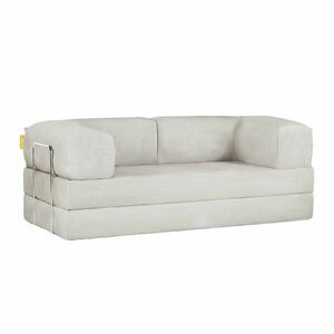 Bézs buklé kinyitható kanapé 180 cm Bloom – TemaHome kép