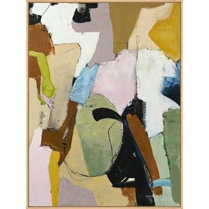 Nyomtatott-kézzel festett részletekkel keretezett-vászon kép 93x117 cm Out Of Ordinary – Malerifabrikken kép