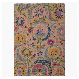 Kézi szövésű gyapjú szőnyeg 140x200 cm Amira Floral – Flair Rugs kép