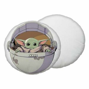 Mikroplüss gyerek párna ø 40 cm Star Wars "Mandalorian 02" – Jerry Fabrics kép