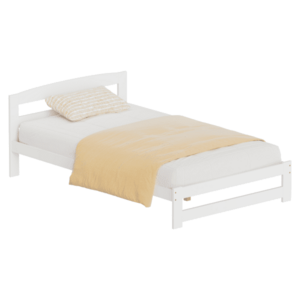 Ágy ágyráccsal, fehér, 120x200, AZRA kép