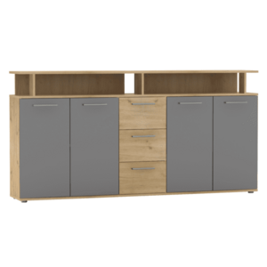 Komód, artisan tölgy/grafit, ALBI kép