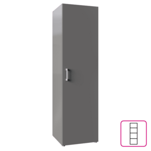 Szekrény, polcos, grafit, ROMER NEW 1D kép