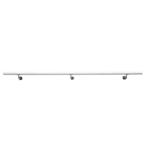 Fogantyú/korlát, tömör fa, fehér, 250 cm, MANEL TYP 4 kép