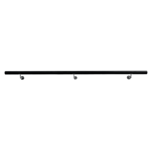 Fogantyú/korlát, tömör fa, fekete, 250 cm, MANEL TYP 4 kép