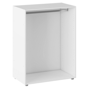 Nyitott ruhásszekrény, fehér, JAMES TYP 1 kép