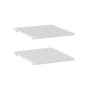 Polcok, 2 db-os szett, fehér, JAMES TYP 5 kép