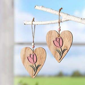 Fa akasztós dísz 'Szív' kép