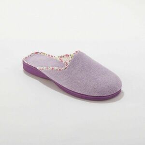 Frottír papucs virágos díszítéssel kép