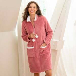 Plüss fürdőköpeny cipzárral kép