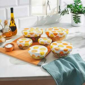 5 db gumis élelmiszerfedő szettben kép